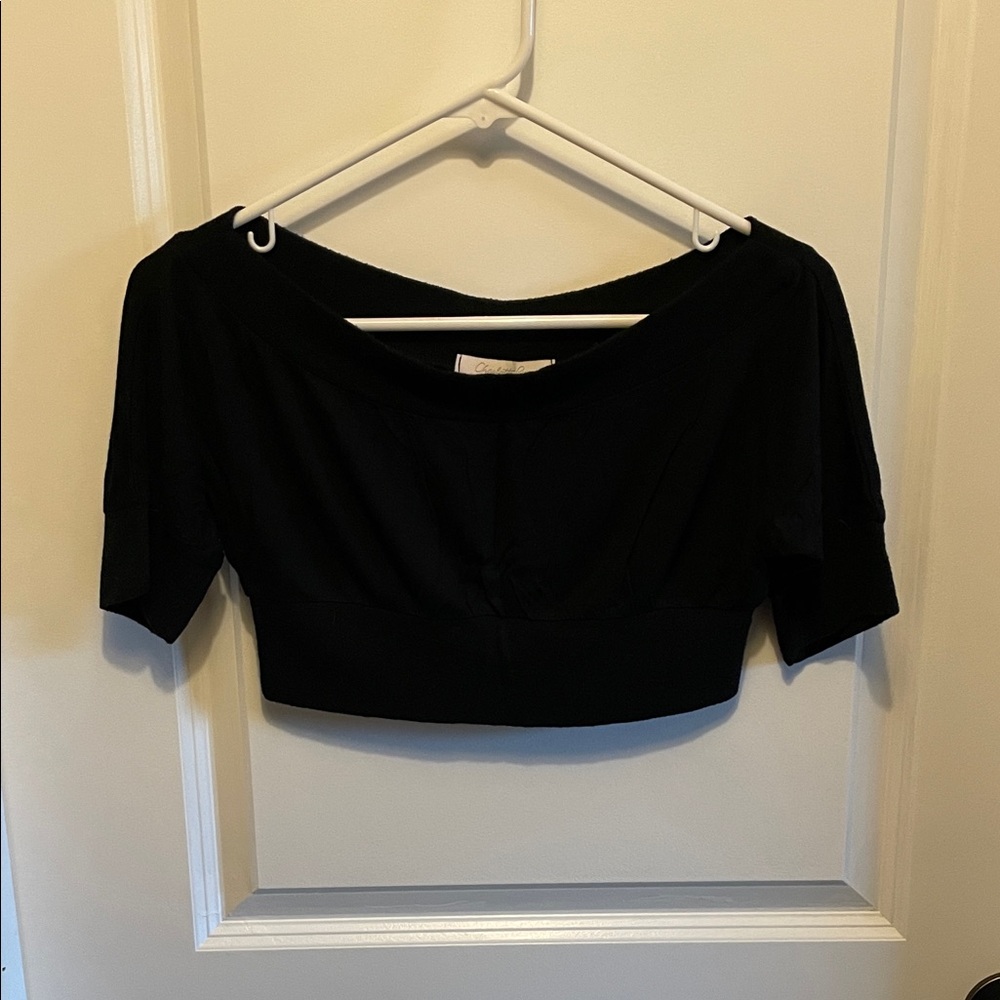 Charlotte Russe Black Crop Top